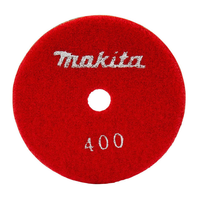 Tấm đệm đánh bóng Makita cho đá hoa cương, đá cẩm thạch đường kính 100mm, cỡ hạt từ 100-1500, dùng với đế gai ( Cấp 3 sao )