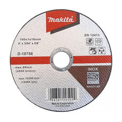 D-18758: Đặc tính WA60T: Chất liệu: WA ( Nhôm Oxit trắng ) - Cỡ hạt: 60 ( Hạt vừa ) - Độ cứng: T ( Rất cứng )