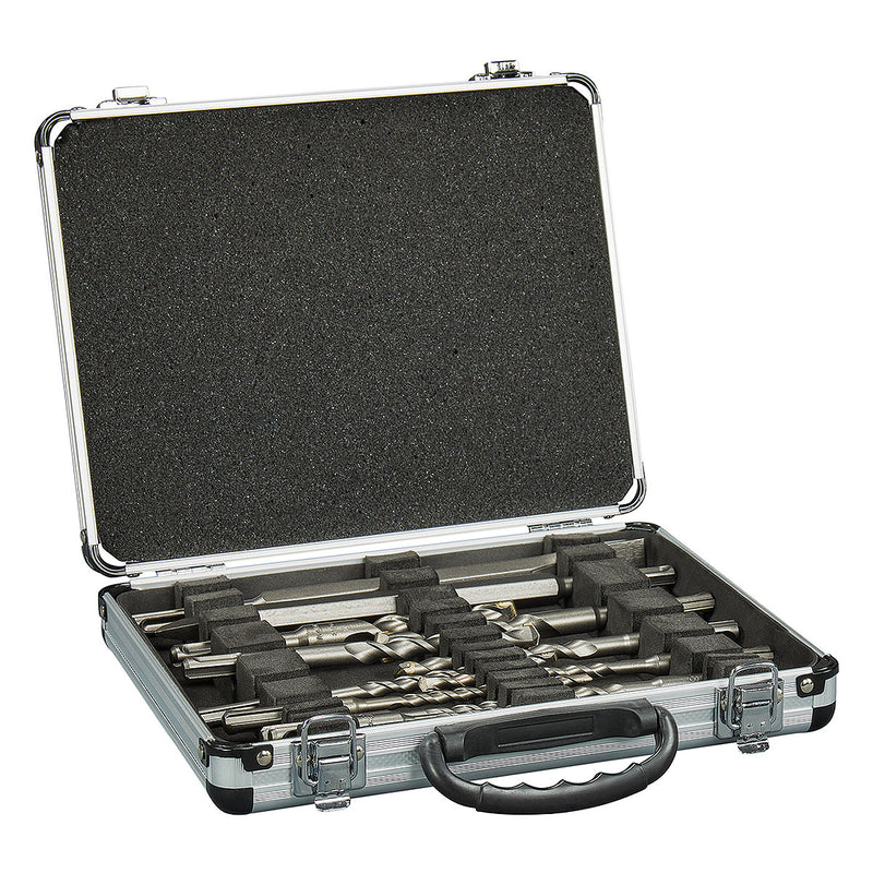 Bộ mũi khoan và đục bê tông TCT 13 chi tiết Makita D-20111 kích thước từ 5mm - 16mm, đuôi gài SDS-Plus