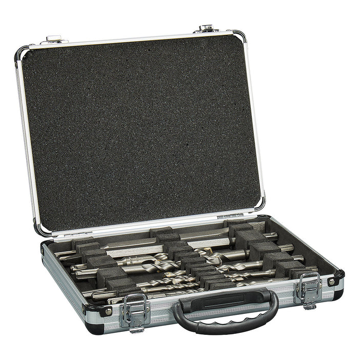 Bộ mũi khoan và đục bê tông TCT 13 chi tiết Makita D-20111 kích thước từ 5mm - 16mm, đuôi gài SDS-Plus