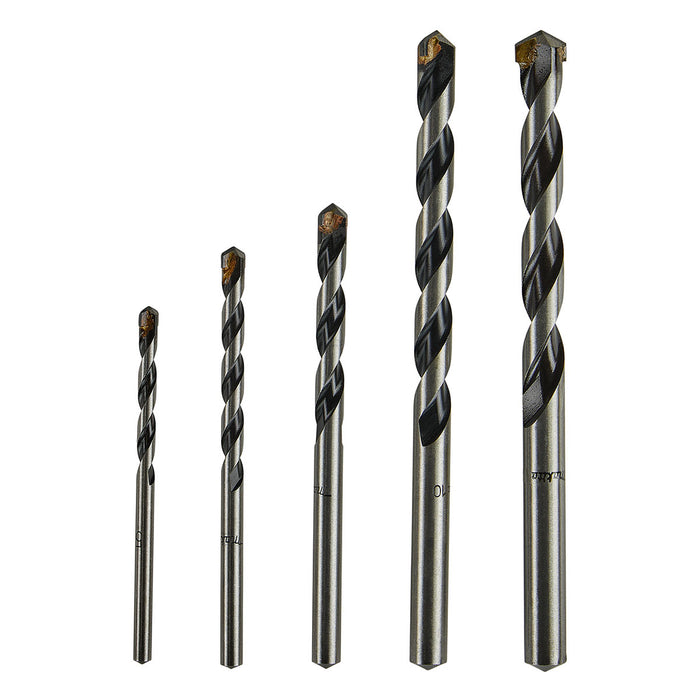 Bộ mũi khoan đa năng TCT 5 chi tiết Makita D-30477 kích thước từ 5mm - 12mm, đuôi trơn