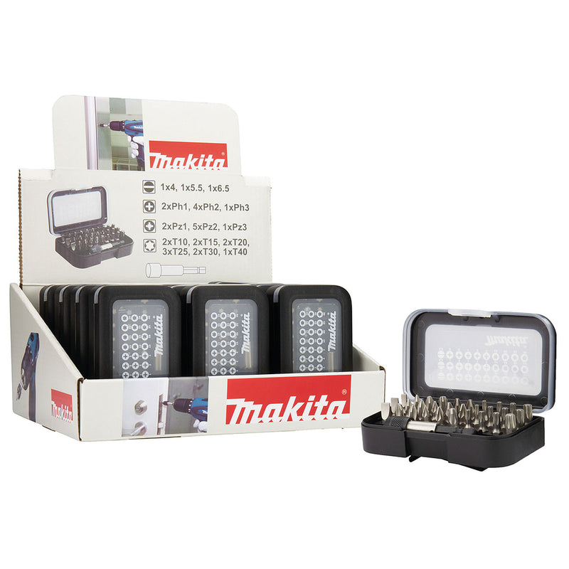 Bộ mũi vặn vít 31 chi tiết Makita D-30667 chiều dài 25mm, đuôi lục giác 6.35mm ( 1/4 inch )