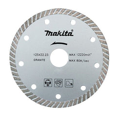 B-02973: Đường kính 125mm. Diện tích cắt 7mm. Lỗ cốt 22.23mm. Kèm vòng đệm 20mm ( Màu bạc )