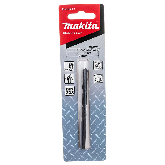 Mũi khoan kim loại HSS-R Makita kích thước từ 4.2mm - 13mm