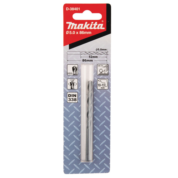 Mũi khoan kim loại HSS-R Makita kích thước từ 4.2mm - 13mm