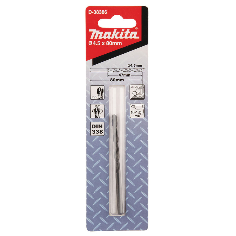 Mũi khoan kim loại HSS-R Makita kích thước từ 4.2mm - 13mm