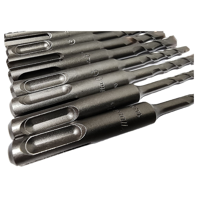 Bộ mũi khoan bê tông TCT 10 chi tiết Makita D-40674 kích thước từ 5mm - 8mm, đuôi gài SDS-Plus