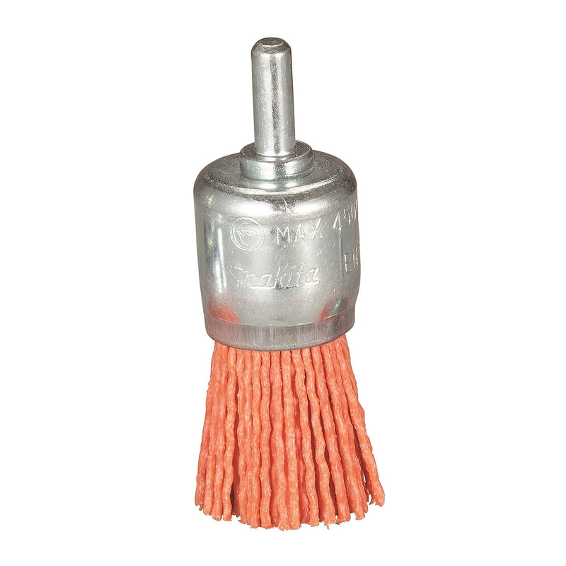 Chổi nylon Makita đường kính 17mm, trục cốt 6mm loại đánh thô và đánh hoàn thiện mịn, đẹp dùng cho máy khoan ( Cấp 2 sao )