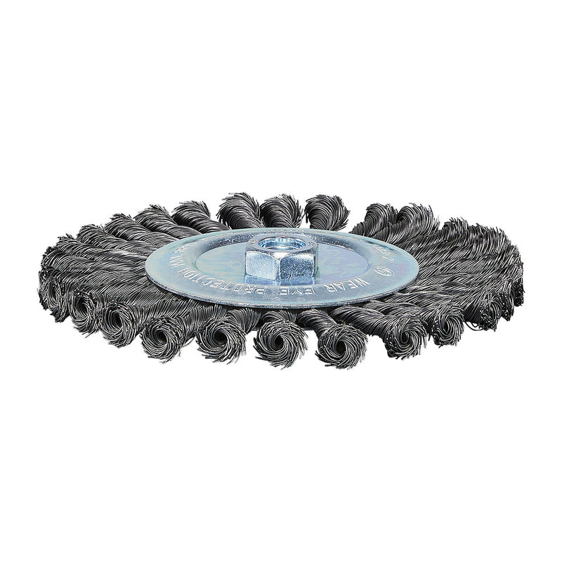 Bánh cước kim loại sợi thép xoắn Makita D-45777 đường kính 175mm, cốt M14 dùng cho các máy mài góc 230mm ( Cấp 2 sao )