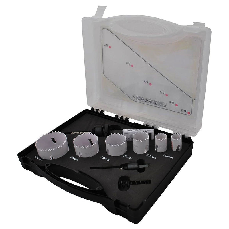 Bộ mũi khoét lỗ đa vật liệu BiM 9 chi tiết Makita D-47117 kích thước từ 19mm - 57mm