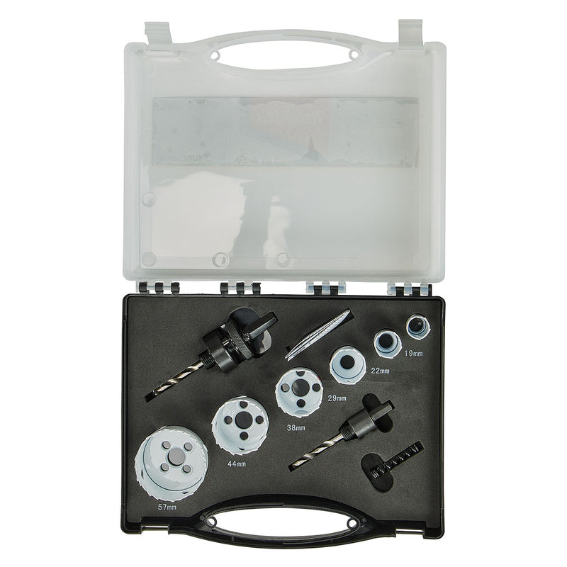 Bộ mũi khoét lỗ đa vật liệu BiM 9 chi tiết Makita D-47117 kích thước từ 19mm - 57mm