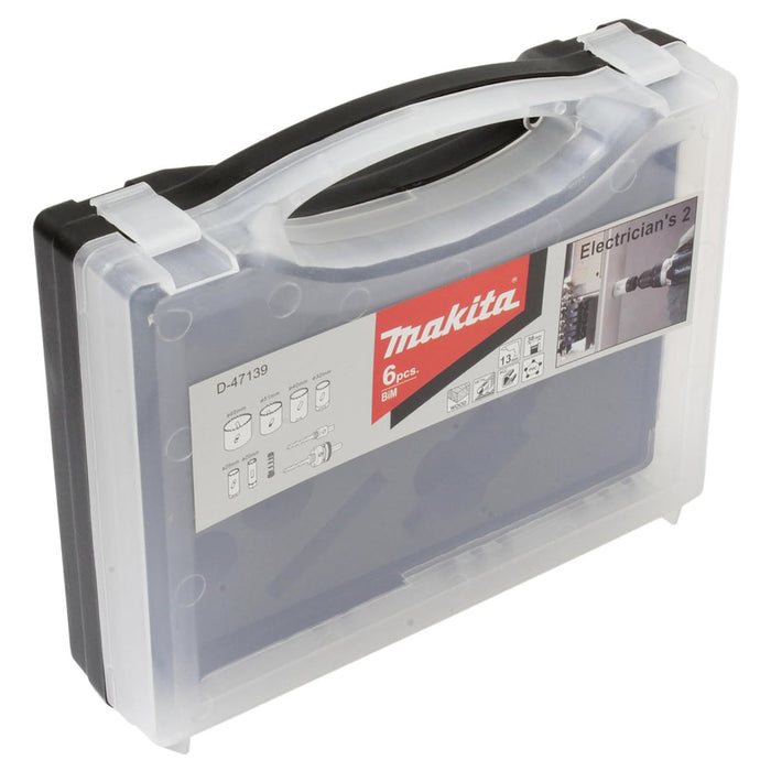 Bộ mũi khoét lỗ đa vật liệu BiM 9 chi tiết Makita D-47139 kích thước từ 20mm - 65mm