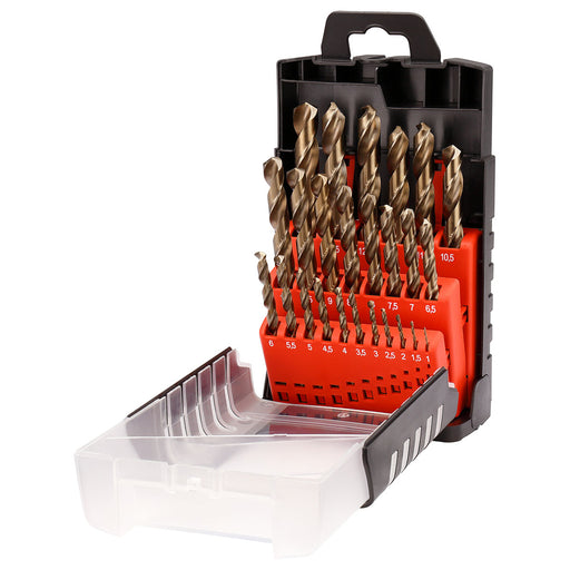 Bộ mũi khoan kim loại, inox HSS-Co đuôi thẳng MAKITA D-50479 (25 cái/hộp)