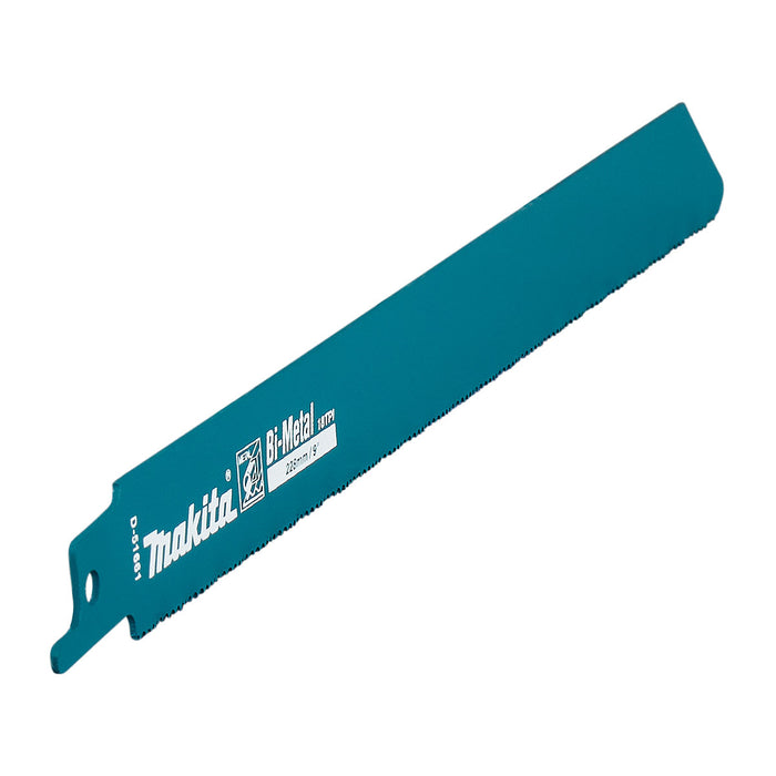 Vĩ 2 lưỡi cưa kiếm Bi-Metal Makita D-51661 dòng sản phẩm kinh tế, dùng cho kim loại số răng 18 TPI, chiều dài 225mm ( Cấp 2 sao )