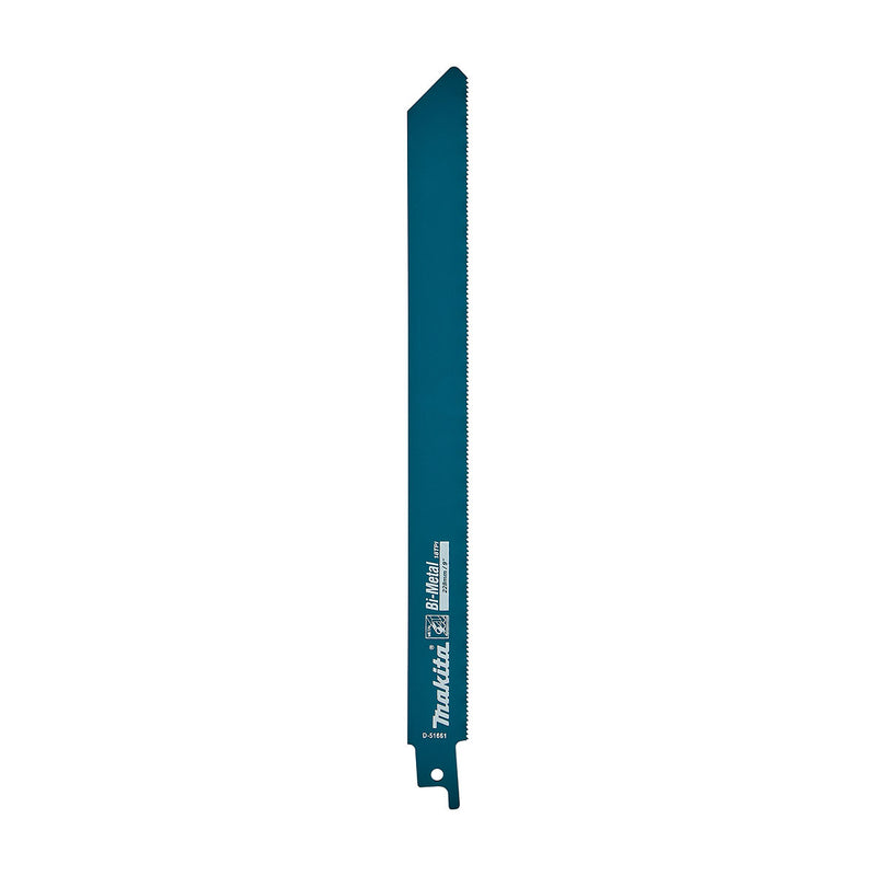 Vĩ 2 lưỡi cưa kiếm Bi-Metal Makita D-51661 dòng sản phẩm kinh tế, dùng cho kim loại số răng 18 TPI, chiều dài 225mm ( Cấp 2 sao )