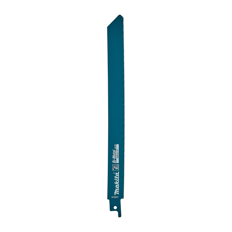 Vĩ 2 lưỡi cưa kiếm Bi-Metal Makita D-51677 dòng sản phẩm kinh tế, dùng cho kim loại số răng 24 TPI, chiều dài 225mm ( Cấp 2 sao )