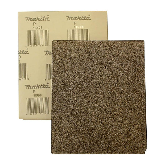 Hộp 50 giấy nhám vuông khổ lớn 230x280mm Makita cho gỗ dùng với đế kẹp ( Cấp 1 sao )