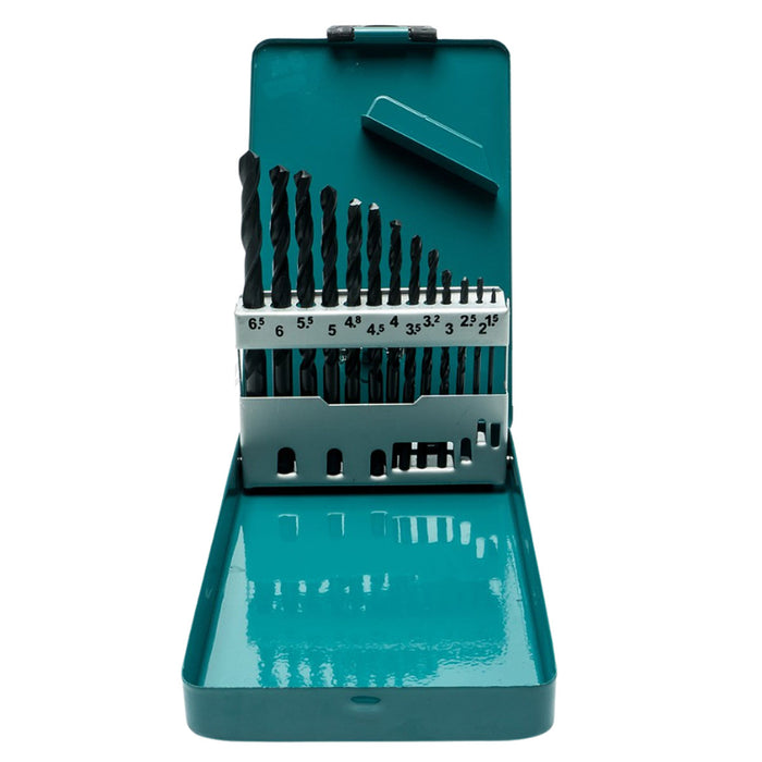 Bộ mũi khoan kim loại HSS-R 13 chi tiết Makita D-54106 kích thước từ 1.5mm - 6.5mm, đuôi trơn