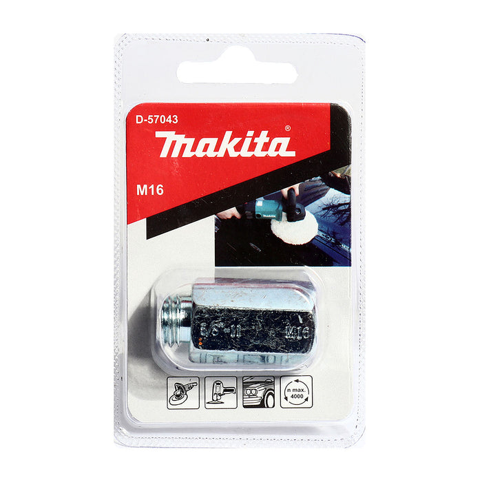 Cốt chuyển đổi dùng cho đệm lông cừu dạng chụp 2 mặt Makita kích thước M14, M16 dùng cho máy PV7001C, 9237C ( Cấp 2 sao )