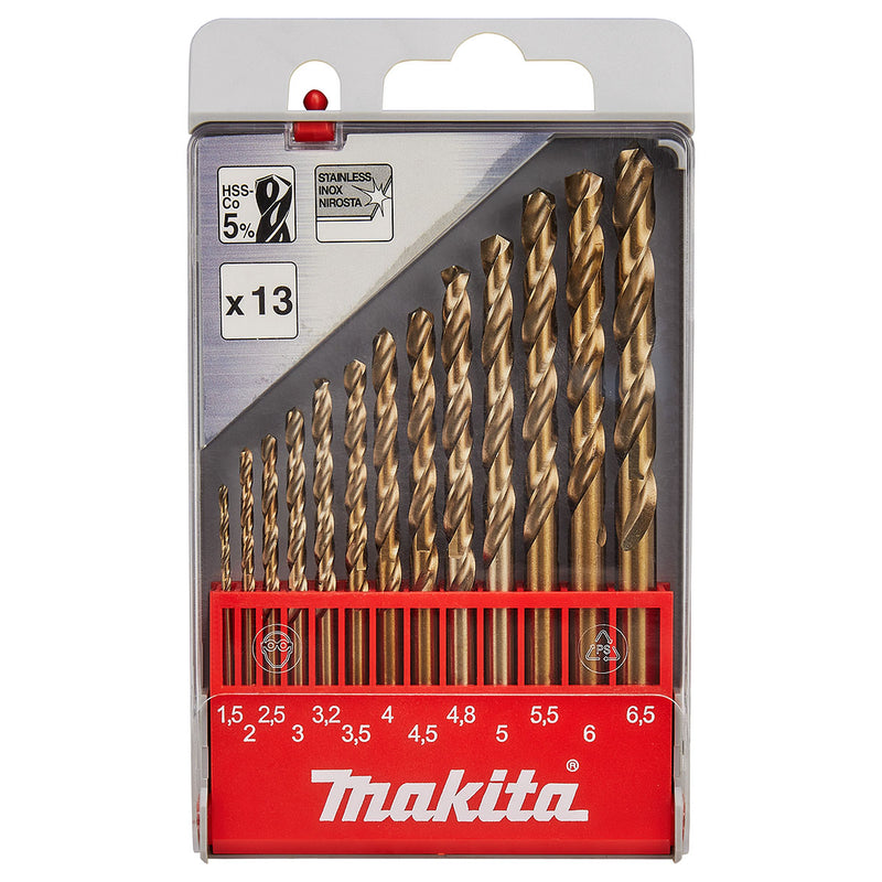 Bộ mũi khoan kim loại, inox HSS-Co MAKITA D-57180