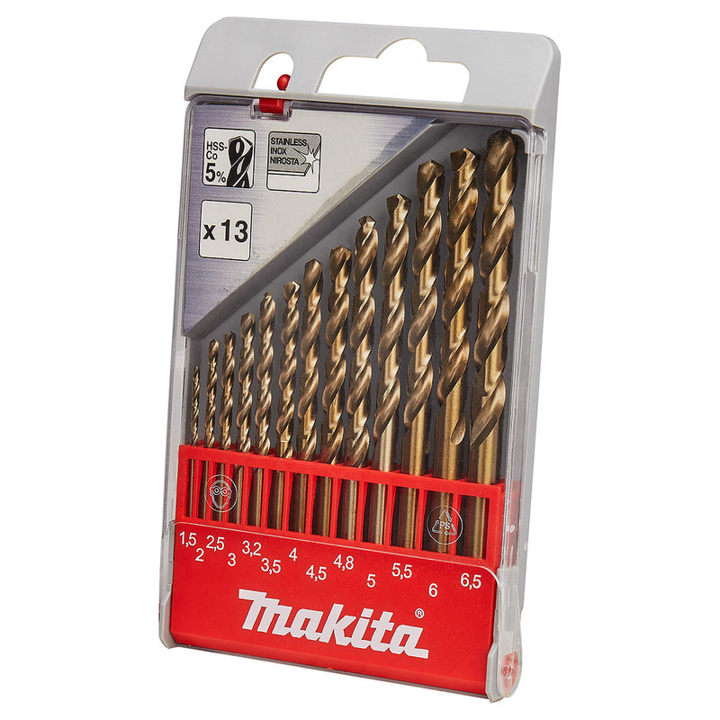 Bộ mũi khoan kim loại, inox HSS-Co MAKITA D-57180