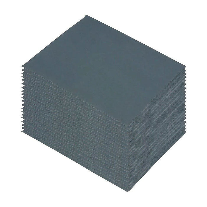 Hộp 50 giấy nhám ướt khổ lớn 230x280mm hạt Carbody Makita cho Inox, kim loại, nhựa PVC và tẩy sơn bề mặt dùng với đế kẹp ( Cấp 1 sao )