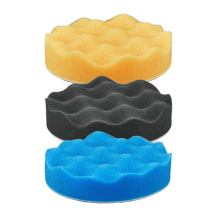 Tấm đế bọt biển bề mặt gợn sóng dùng đánh bóng Makita đường kính 125mm, loại gai và xù dùng cho máy DPO500, PO5000C ( Cấp 2 sao )