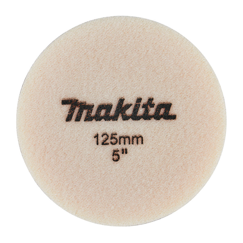 Tấm đế bọt biển bề mặt gợn sóng dùng đánh bóng Makita đường kính 125mm, loại gai và xù dùng cho máy DPO500, PO5000C ( Cấp 2 sao )