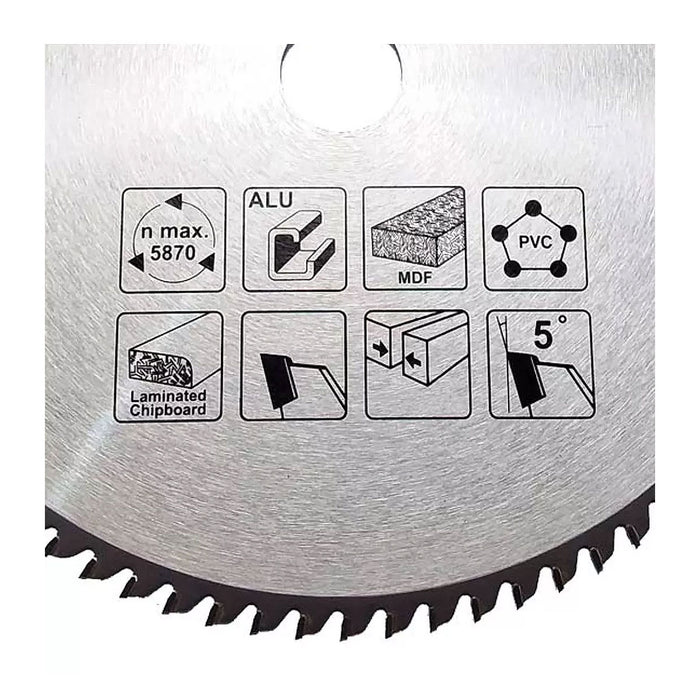 Lưỡi cưa đa vật liệu TCT Makita đường kính 260mm, số răng từ 80-120 kiểu TCG, lỗ cốt 30mm dùng cho máy cưa đa góc ( Cấp 1 sao )