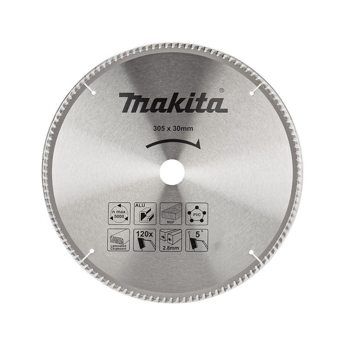 Lưỡi cưa đa vật liệu TCT Makita đường kính 305mm, số răng từ 80-120 kiểu TCG, lỗ cốt 30mm dùng cho máy cưa đa góc ( Cấp 1 sao )
