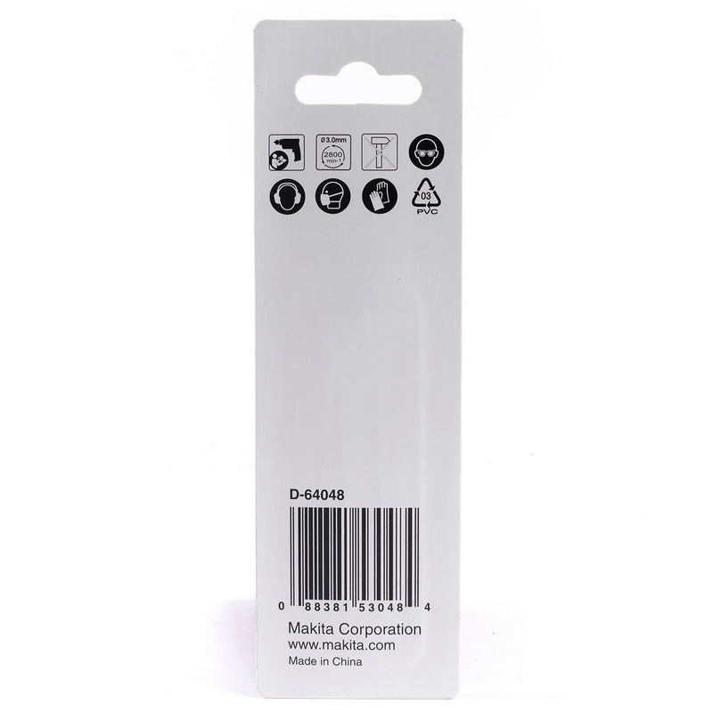 Vĩ 2 mũi khoan kim loại HSS-Tin Makita loại kinh tế, kích thước từ 1mm - 4mm, đuôi trơn ( Cấp 2 sao )