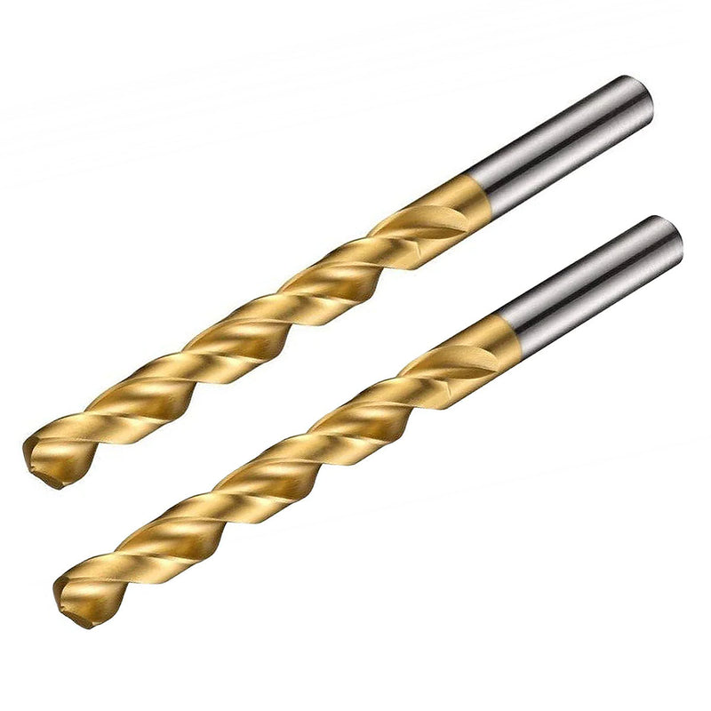 Vĩ 2 mũi khoan kim loại HSS-Tin Makita loại kinh tế, kích thước từ 1mm - 4mm, đuôi trơn ( Cấp 2 sao )