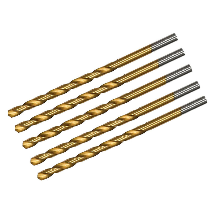 Túi 5 mũi khoan kim loại HSS-Tin Makita loại kinh tế, kích thước từ 8.5mm - 13mm, đuôi trơn