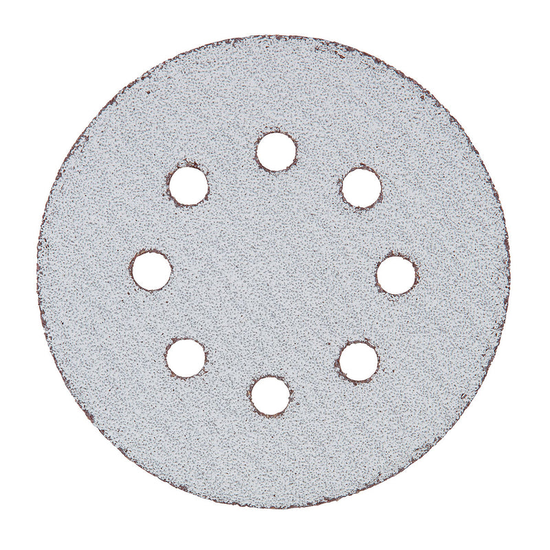 Hộp 10 giấy nhàm tròn đục lỗ 125mm ( 5 inch ) Makita cho việc tẩy sơn bề mặt dùng với đế gai ( Cấp 2 sao )