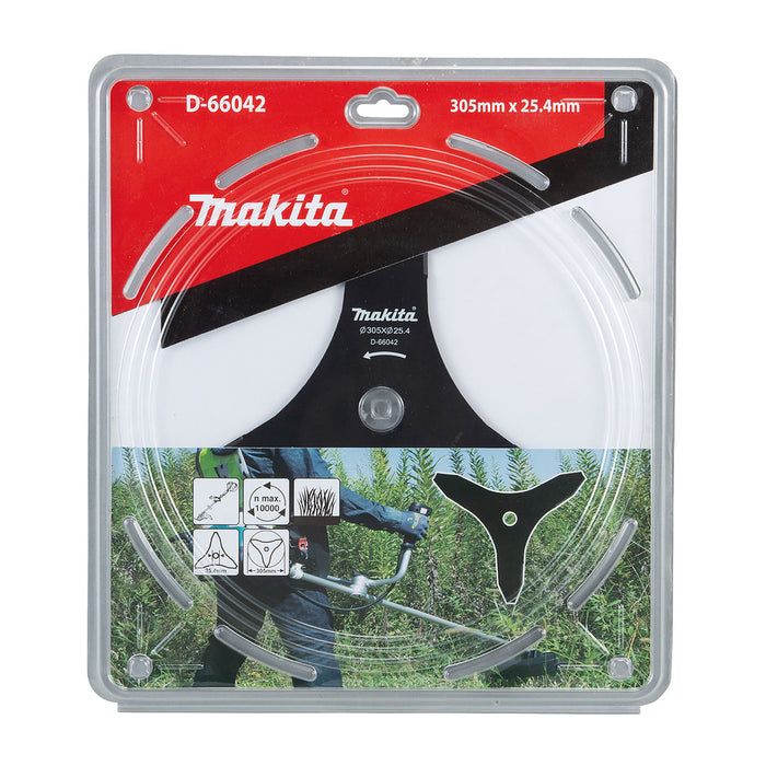 Lưỡi cắt cỏ 3 răng Makita đường kính từ 230mm-305mm, lỗ cốt 25.4mm cho bụi rậm và cây non