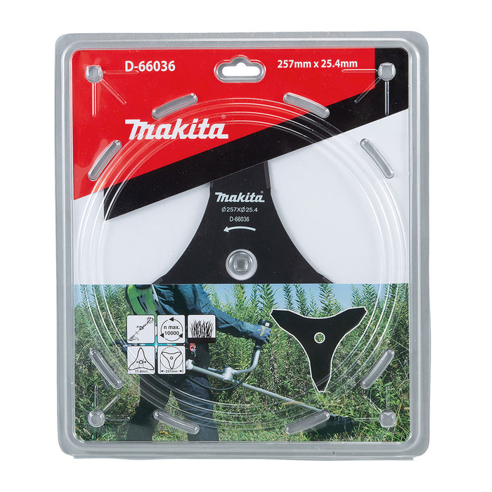 Lưỡi cắt cỏ 3 răng Makita đường kính từ 230mm-305mm, lỗ cốt 25.4mm cho bụi rậm và cây non