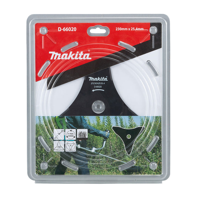 Lưỡi cắt cỏ 3 răng Makita đường kính từ 230mm-305mm, lỗ cốt 25.4mm cho bụi rậm và cây non