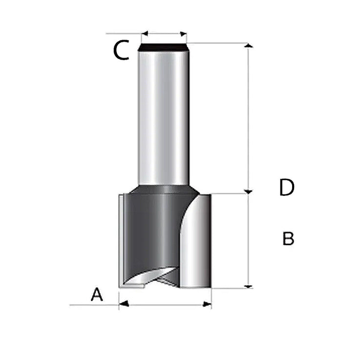 Mũi phay bản lề hệ inch Makita D-69222 cốt 1/4 inch, đường kính hiệu dụng 1/2 inch ( Cấp 2 sao )