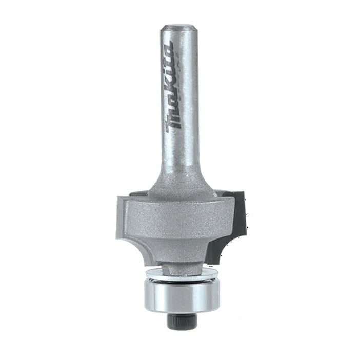 Mũi phay chỉ gỗ bo tròn có ổ bi hệ inch Makita cốt 1/4 inch, đường kính hiệu dụng từ 3/4 inch - 1-1/2 inch ( Cấp 2 sao )