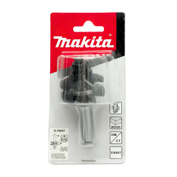 Mũi phay ghép mộng có ổ bi hệ inch Makita D-70057 cốt 1/2 inch, đường kính hiệu dụng 1-5/8 inch ( Cấp 2 sao )