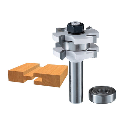 Mũi phay ghép mộng có ổ bi hệ inch Makita D-70057 cốt 1/2 inch, đường kính hiệu dụng 1-5/8 inch ( Cấp 2 sao )