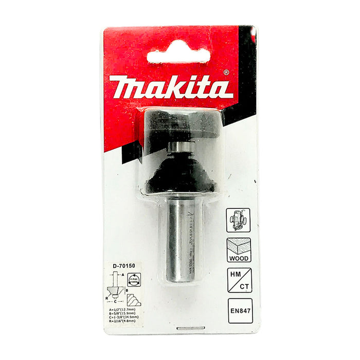 Mũi phay chỉ gỗ hệ inch Makita D-70150 cốt 1/2 inch, đường kính hiệu dụng 1-3/8 inch ( Cấp 2 sao )