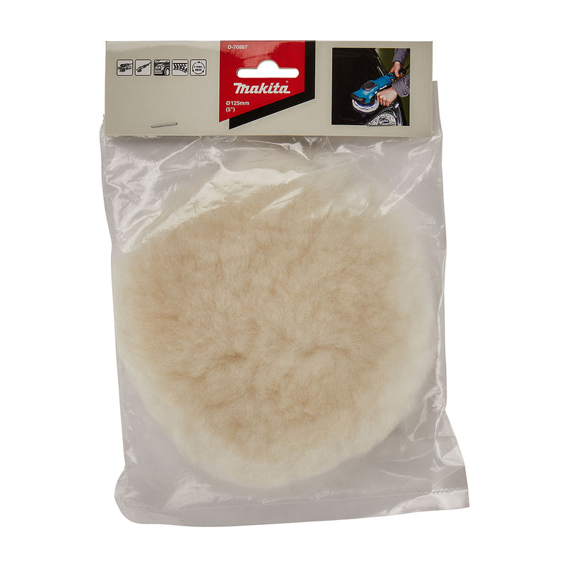 Đệm lông cừu loại gai và xù Makita đường kính từ 125mm-180mm, dùng cho máy BO5041, PO5000C, DPO500 ( Cấp 2 sao )