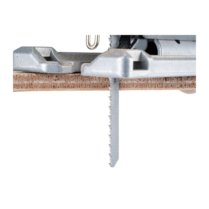 Hộp 5 lưỡi cưa lọng HCS dòng sản phẩm kinh tế Makita D-72718 dùng cho gỗ, số răng 9 TPI chiều dài 100mm, đuôi gài kiểu B ( Cấp 2 sao )