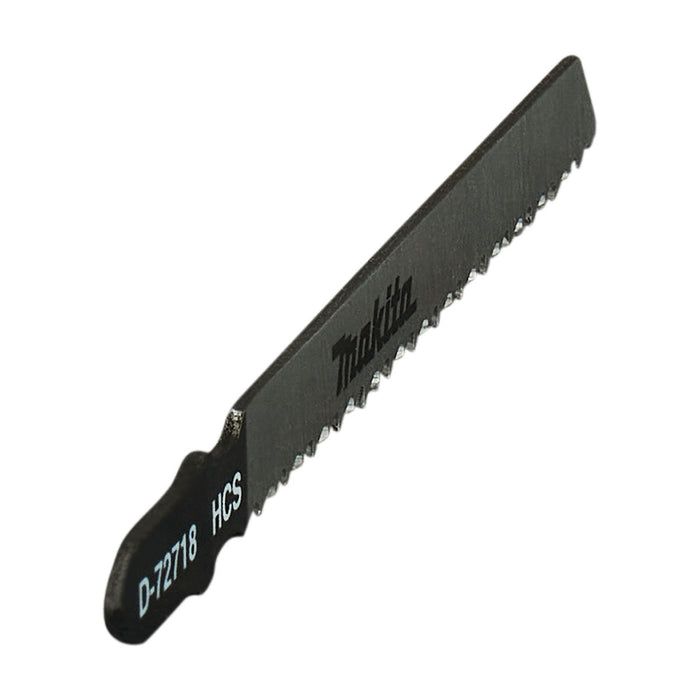 Hộp 5 lưỡi cưa lọng HCS dòng sản phẩm kinh tế Makita D-72718 dùng cho gỗ, số răng 9 TPI chiều dài 100mm, đuôi gài kiểu B ( Cấp 2 sao )