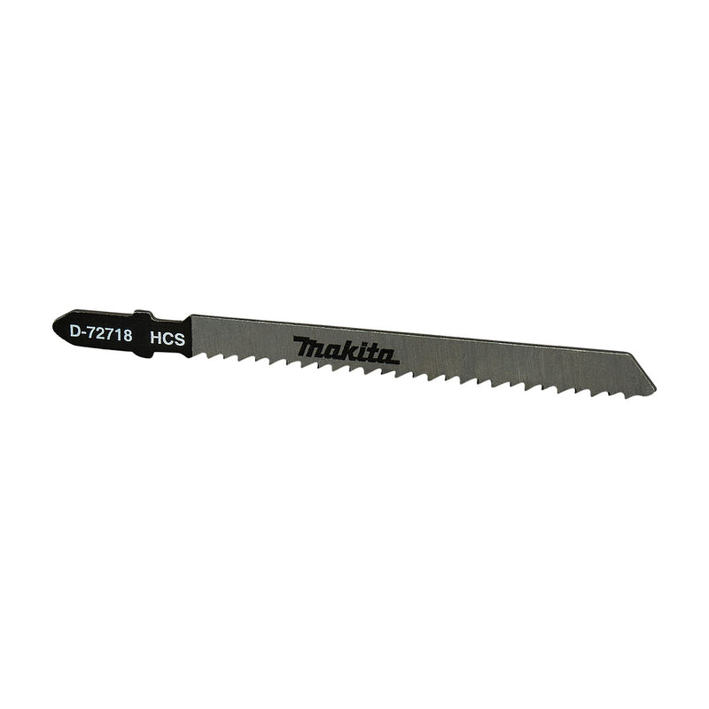 Hộp 5 lưỡi cưa lọng HCS dòng sản phẩm kinh tế Makita D-72718 dùng cho gỗ, số răng 9 TPI chiều dài 100mm, đuôi gài kiểu B ( Cấp 2 sao )