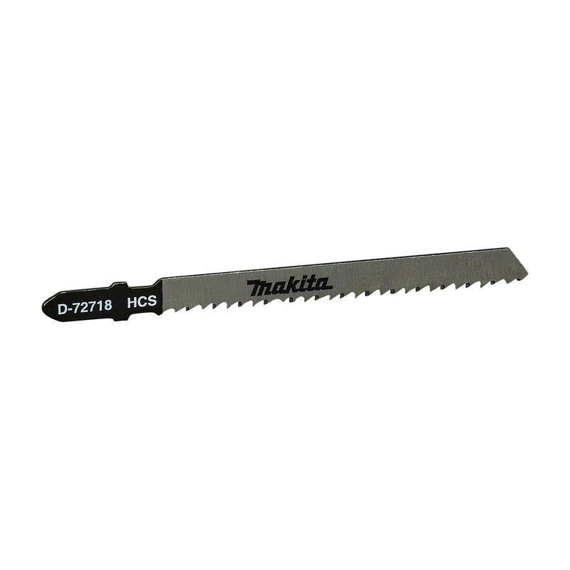 Hộp 5 lưỡi cưa lọng HCS dòng sản phẩm kinh tế Makita D-72718 dùng cho gỗ, số răng 9 TPI chiều dài 100mm, đuôi gài kiểu B ( Cấp 2 sao )