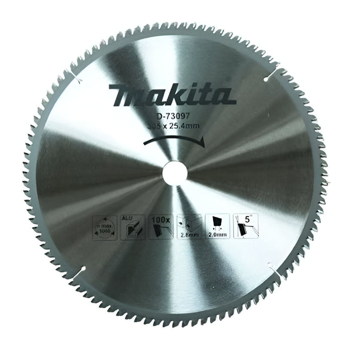 Lưỡi cưa nhôm TCT Makita đường kính 305mm, số răng từ 80-100 kiểu TCG, lỗ cốt 25.4mm dùng cho máy cưa đa góc ( Cấp 1 sao )