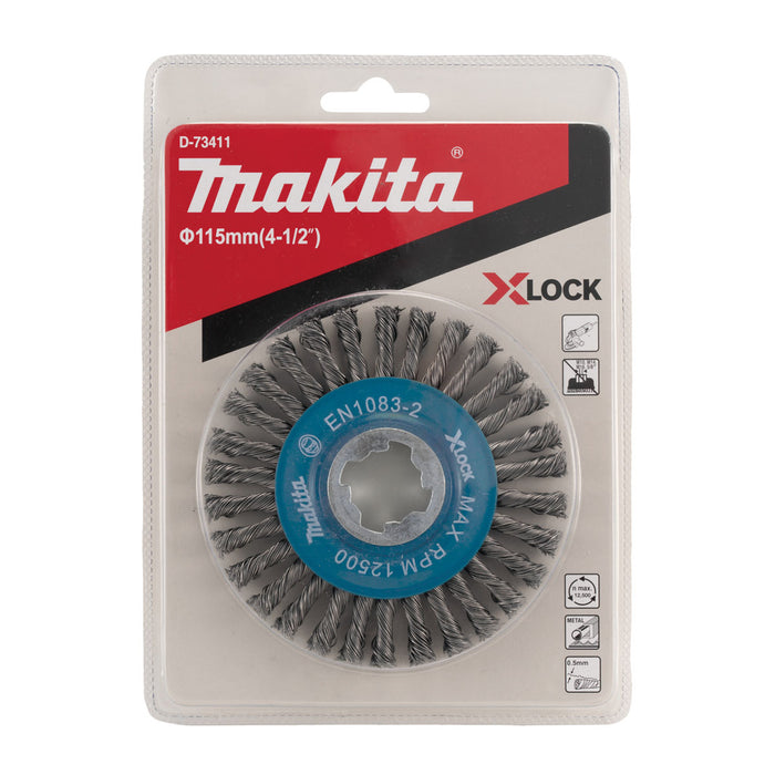 Bánh cước kim loại sợi xoắn Makita đường kính 115mm, công nghệ X-LOCK dùng cho các máy mài góc 125mm ( Cấp 3 sao )