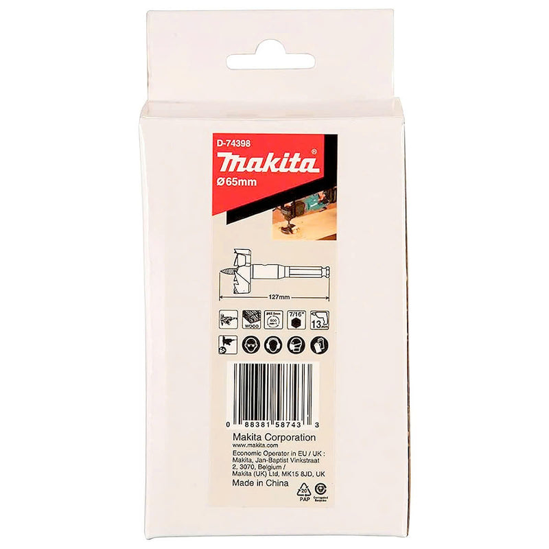 Mũi khoét gỗ đuôi lục giác 11.10mm ( 7/16 inch ) Makita kích thước từ 25mm - 117mm